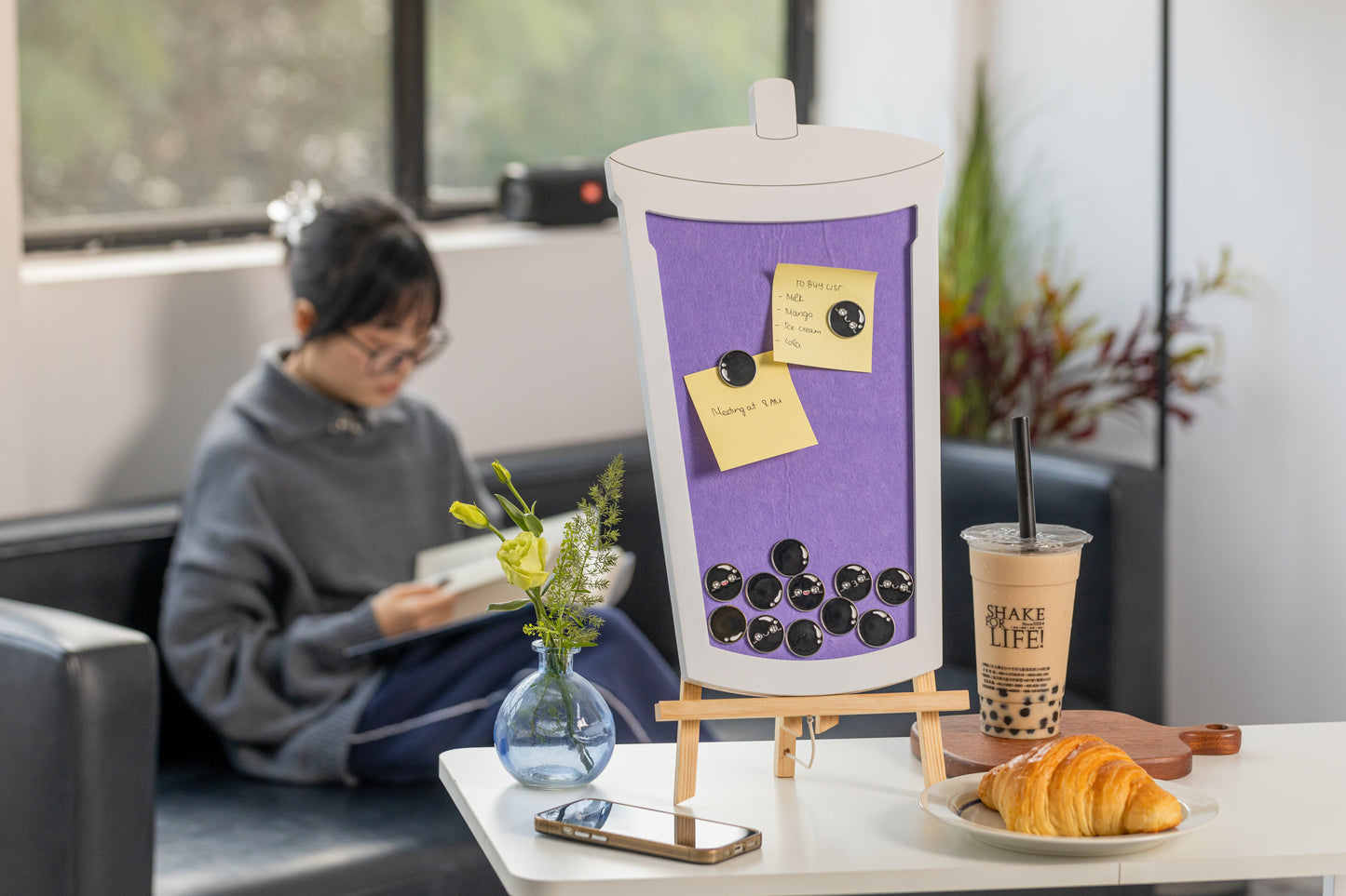 The Boba Board - Taro Milk Tea