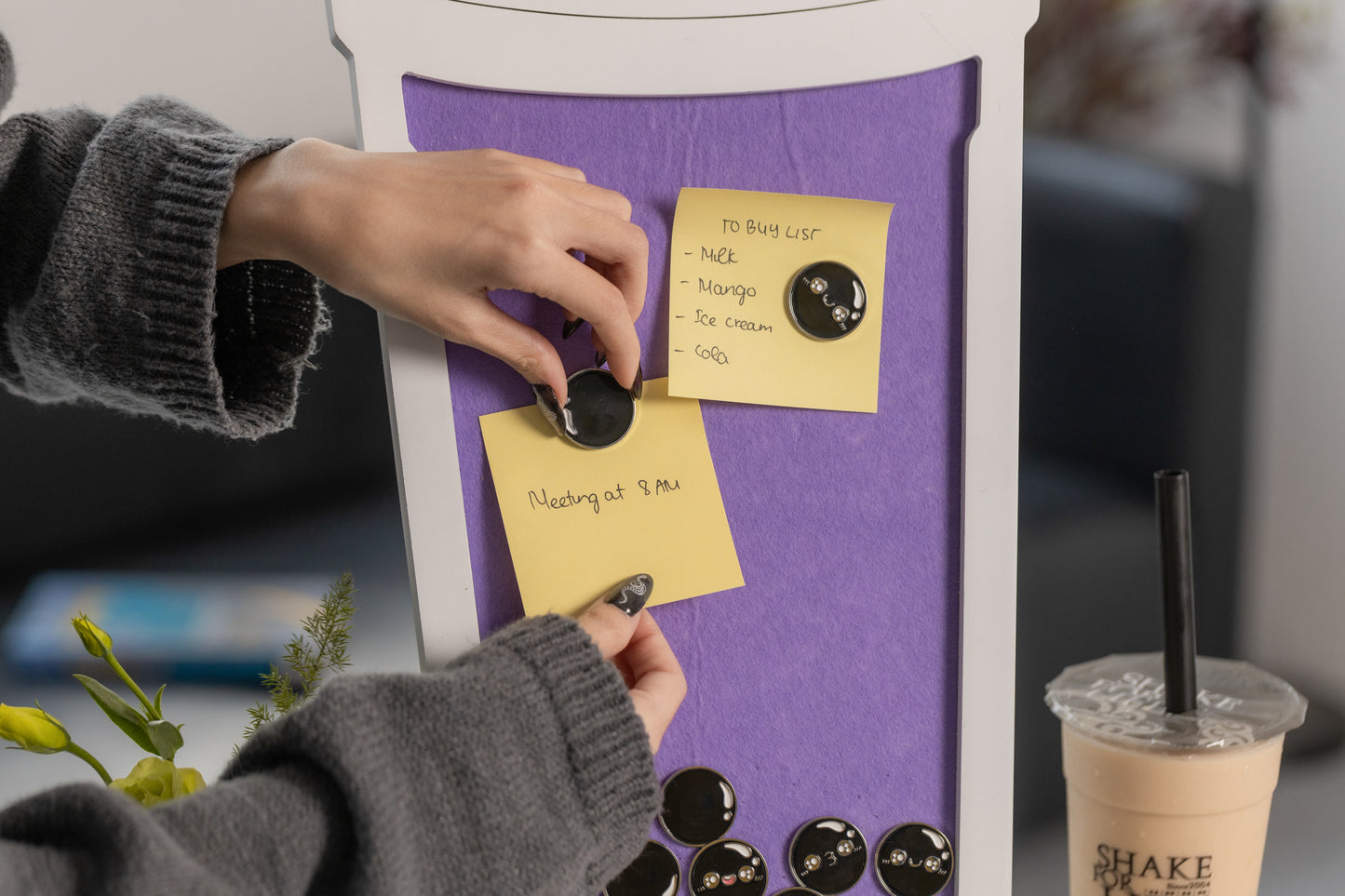 The Boba Board - Rose Milk Tea