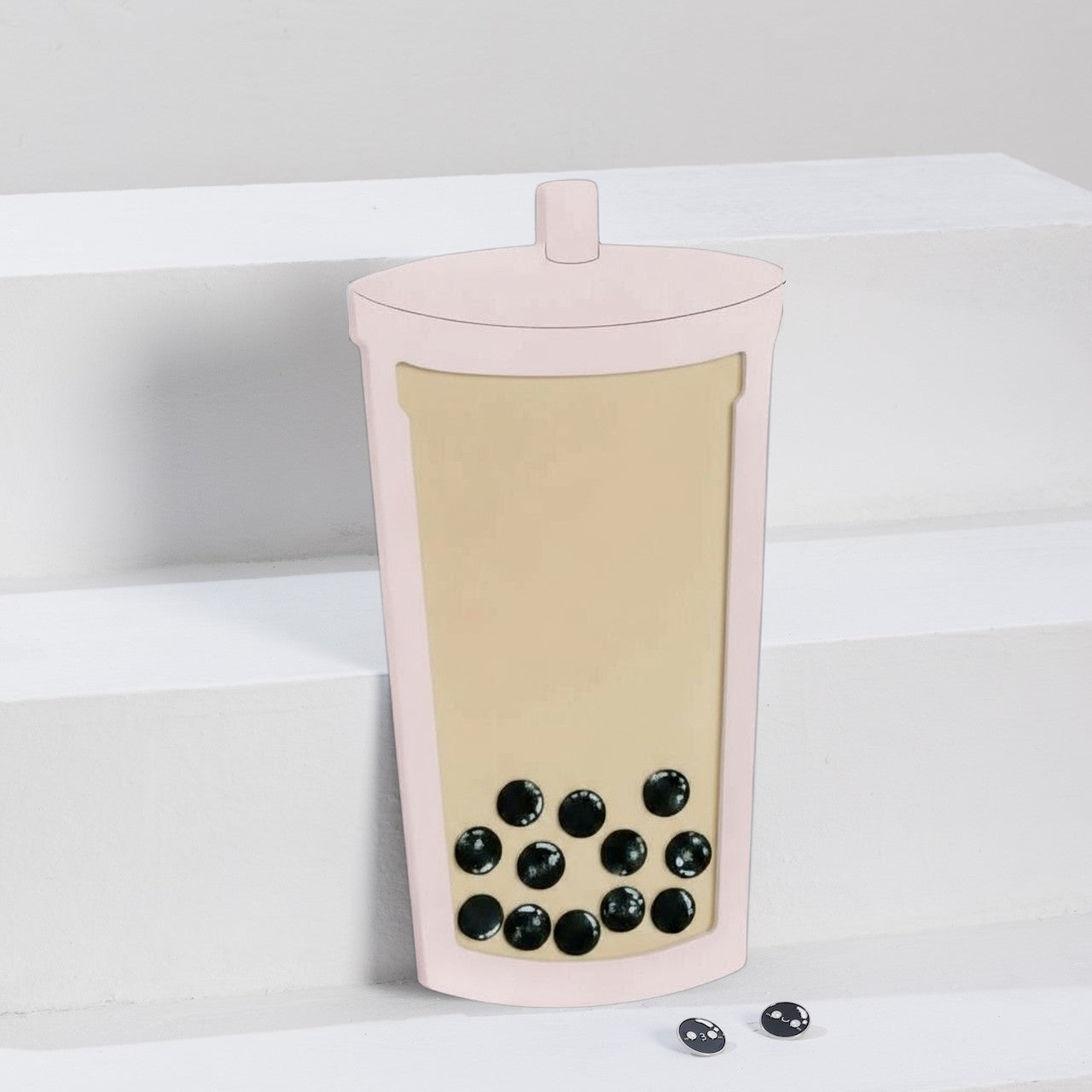 The Boba Board - Rose Black Milk Tea